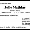 Herbert Julie 1901-1989 Todesanzeige